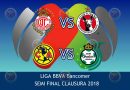 Las semifinales: Toluca vs Tijuana y América vs Santos